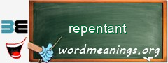 WordMeaning blackboard for repentant